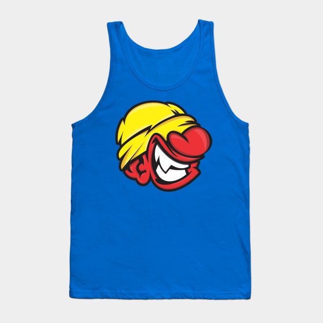 Red Face Tank Top by chergraphic